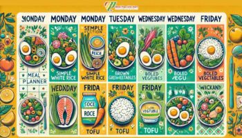 Danh sách thực đơn giảm cân có cơm theo ngày/tuần