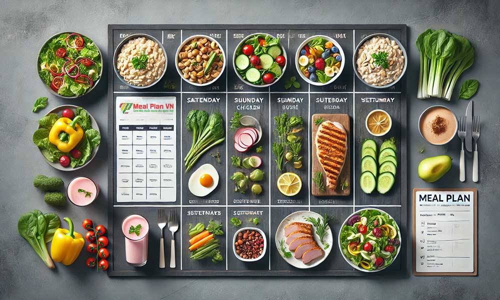 Thực đơn ăn giảm mỡ bụng cho Nam, Nữ trong 7 ngày