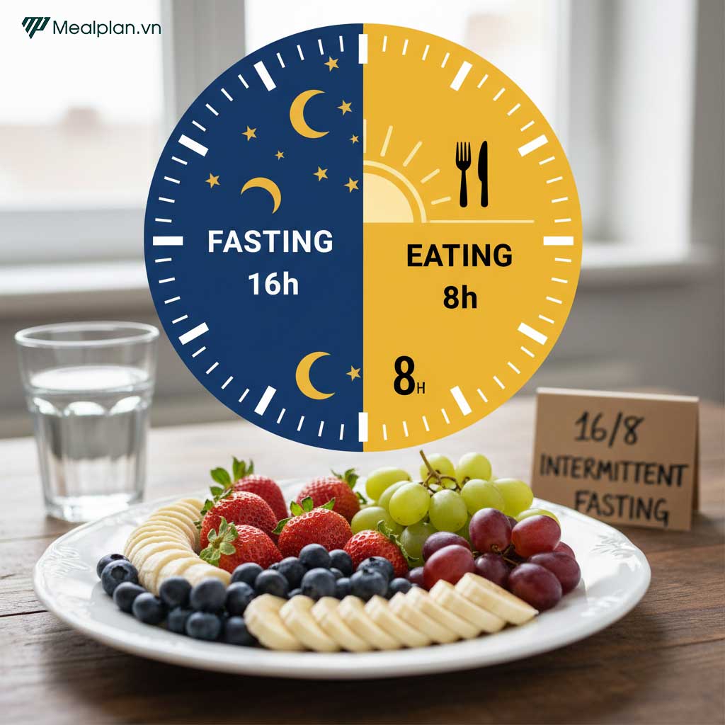 Ăn chế độ 16 8 có được ăn hoa quả không